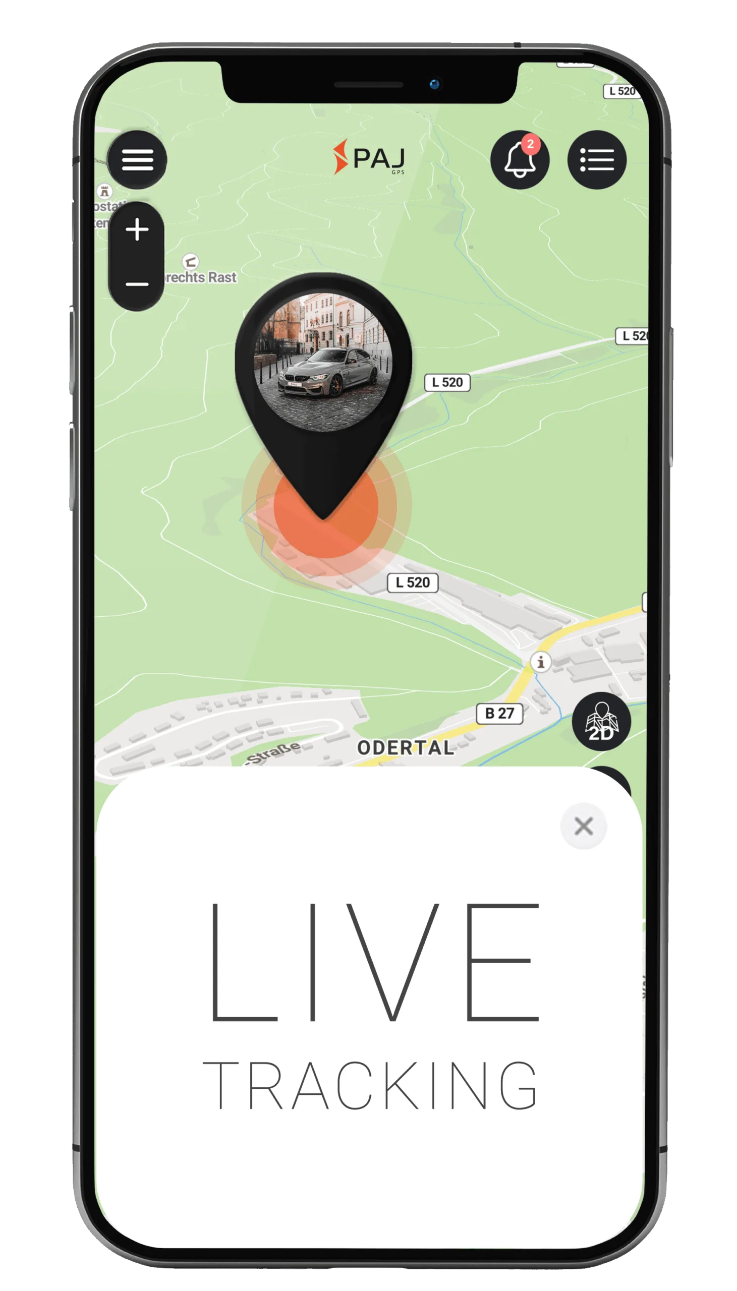 Live tracking on mobile