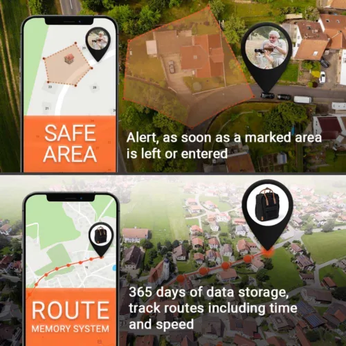 Virtual fence and route tracking functions with PEOPLE Finder 4G PAJ GPS Tracker